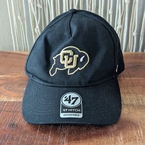 NWT University of Colorado Buffaloes '47 Hitch Snapback Hat - Black/Gold